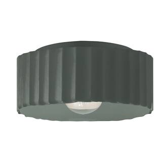 Justice Design Radiance - Large Gear Outdoor Flush-Mount Light