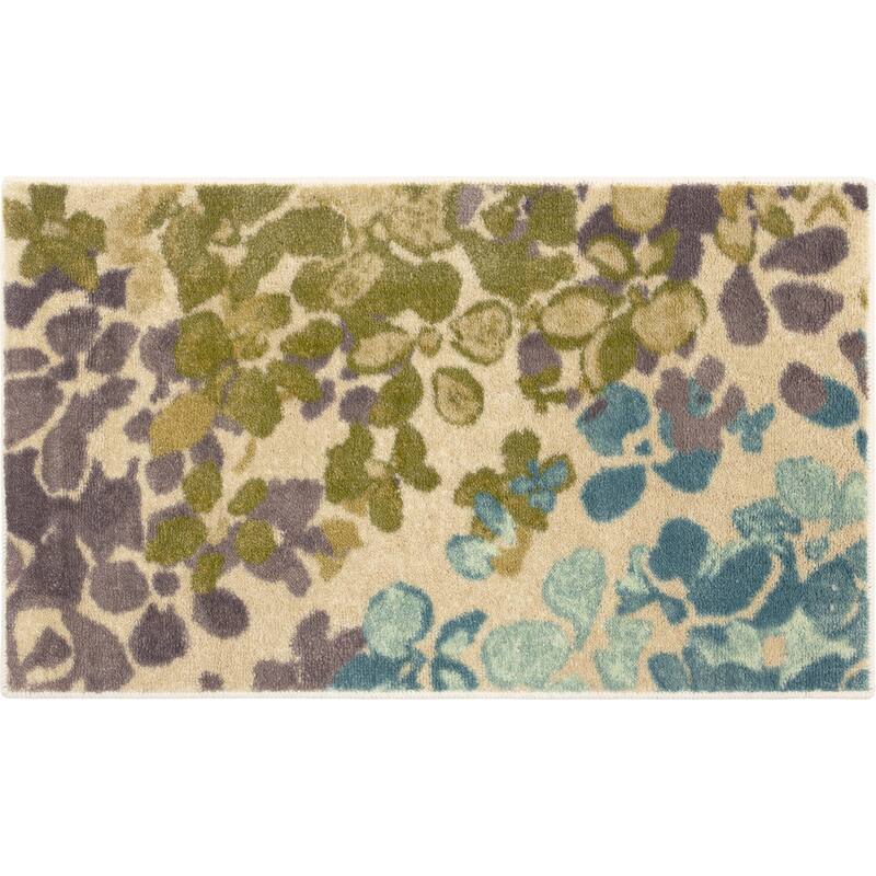 Mohawk Home Abstract Floral Radiance Area Rug - 1'8" x 2'10"Scatter - Blue - Rectangle
