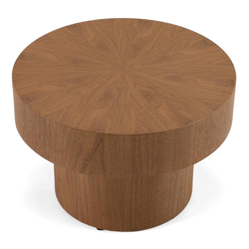 Modrest Larch Modern Walnut Nesting Table Set