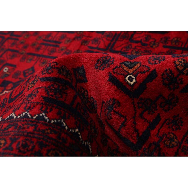 ECARPETGALLERY Hand-knotted Finest Khal Mohammadi Red Wool Rug - 6'7 x 9'9