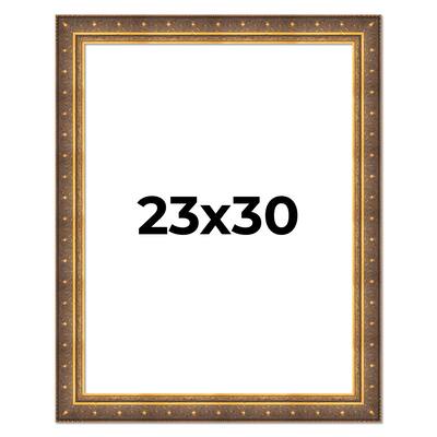 23x30 Frame Vintage Gold Solid Wood Picture Frame | 2.5 Inch Moulding