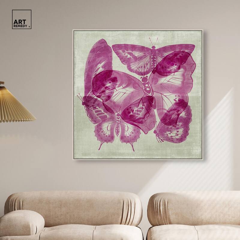 Fluttering Wings Canvas by Art Remedy