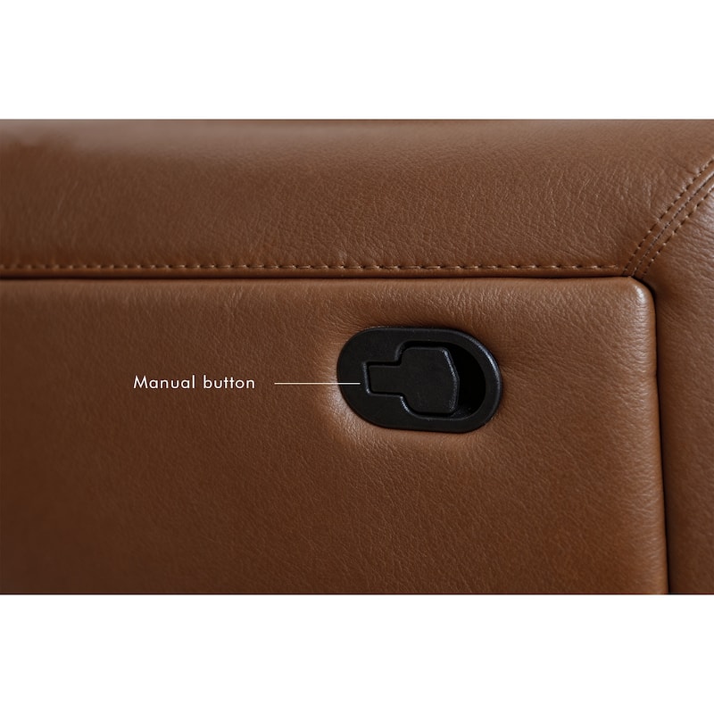 108" W Modern Contemporary Faux Leather 7 Piece Sectional Recliners