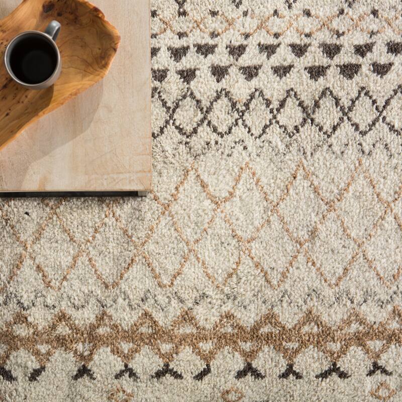 Zagora Hand-Knotted Geometric Area Rug