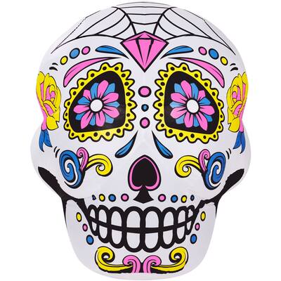 Haunted Hill Farm 6-Ft. Inflatable Pre-Lit Day of the Dead Sugar Skull