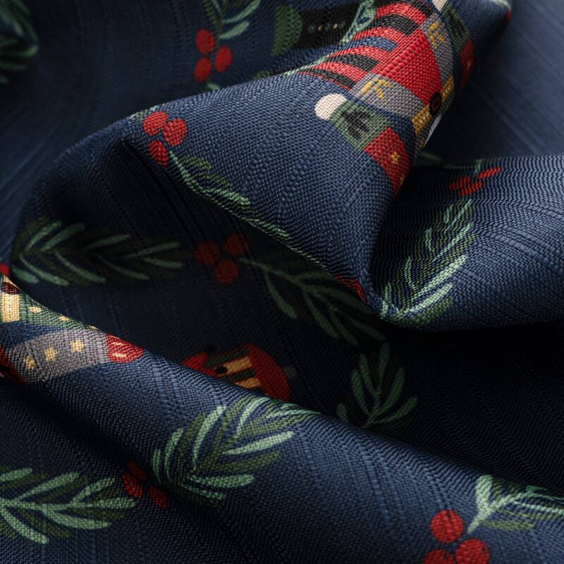 Nutcracker Christmas Holiday Present Kitchen Curtain Set