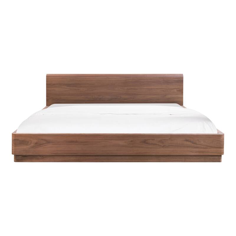 Aurelle Home Rome Modern Rounded Low Profile Bed