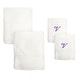 preview thumbnail 10 of 27, Sweet Kids 2-piece White Turkish Cotton Bath and Hand Towel Set with Lavender Purple Monogrammed Initial white/purple v