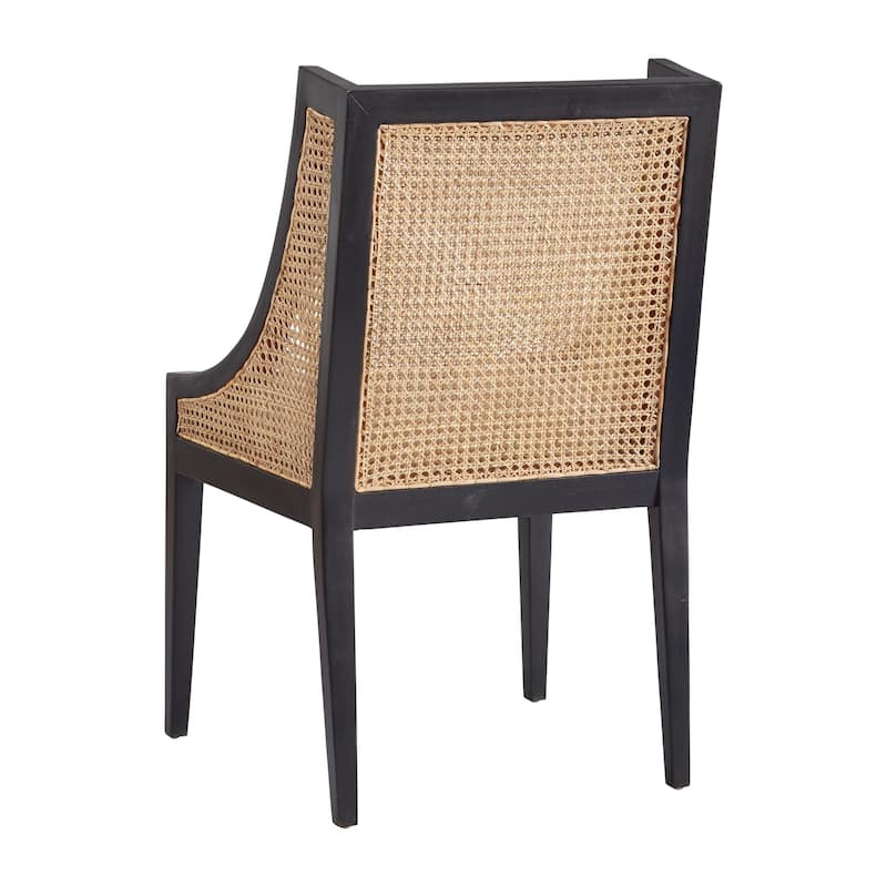 Loudoun Mahogany and Linen Upholstered Arm Chair by Furniture Classics