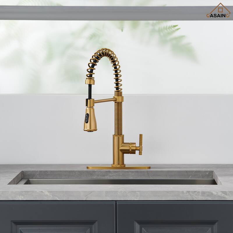 Single Handle Pull Down Sprayer Kitchen Faucet