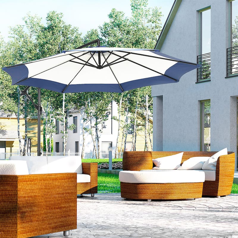Outsunny 10FT Cantilever Umbrella