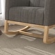 preview thumbnail 27 of 34, VECELO Upholstered Rocking Chair Padded Seat with Pocket and USB Port, Rocking Chair Nursery Rocker