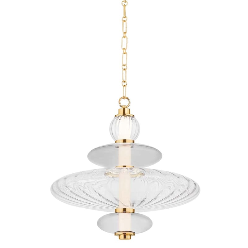 Hudson Valley Lighting 2619 Williams 19" Wide LED Pendant - Aged Brass