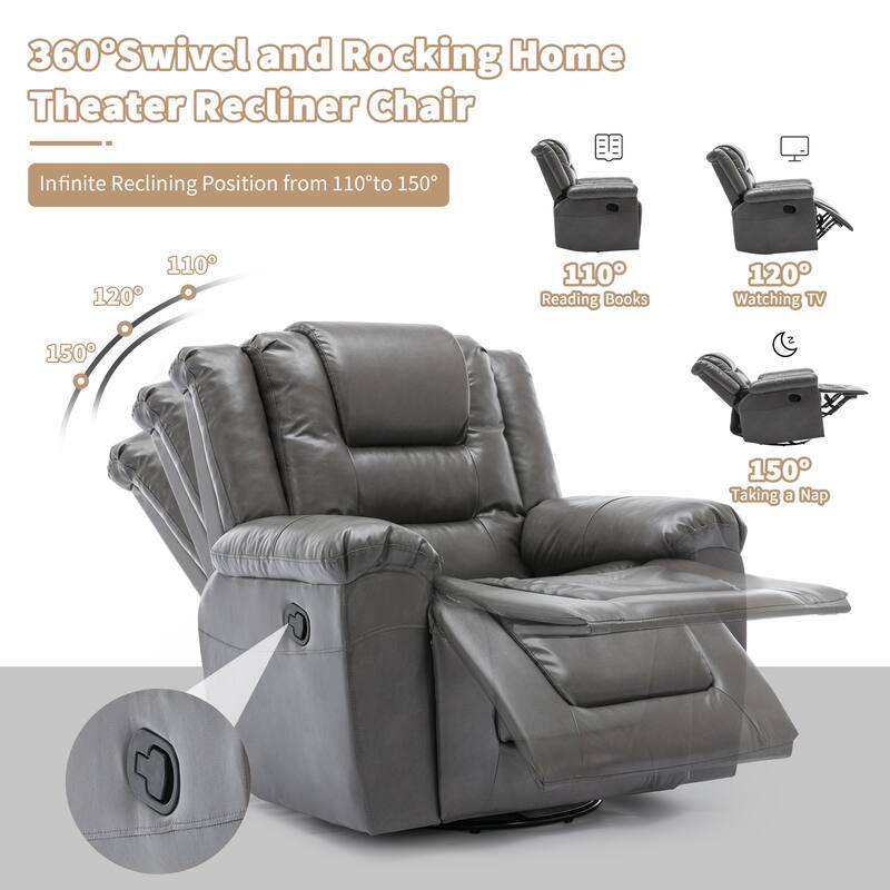 2 Seater Home Theater Recliner Manual Recliner Chair with a Storage Box and Two Cup Holders for Living Room,Bedroom