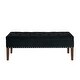 preview thumbnail 4 of 27, Tufted Bench with Storage, Solid Wooden Frame, 48"L X 18"W X 18.5"H