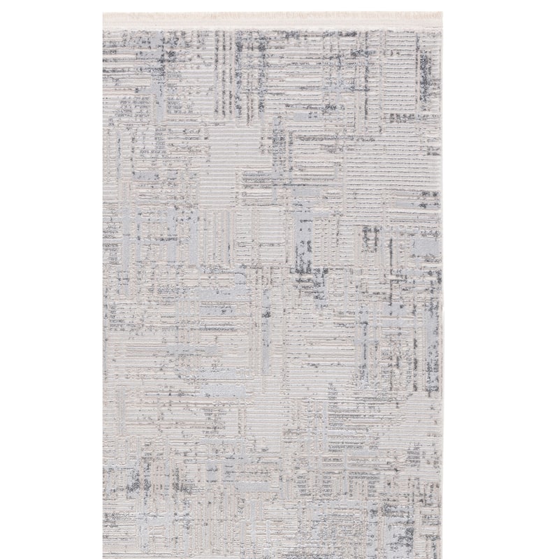 SAFAVIEH Whisper Mahtab Contemporary Fringe Rug