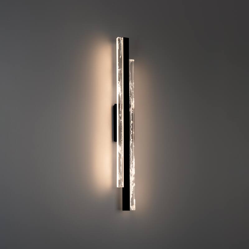 Tandem 27in LED Bath Vanity & Wall Light 3000K in Black