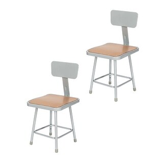 Hampden Furnishings (2 Pack) Clint Collection Steel Frame Square ...