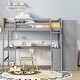 preview thumbnail 2 of 22, Solid Pine Loft Bed with Desk, Shelves, Wardrobe, and Guardrails