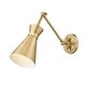 preview thumbnail 13 of 12, Z-Lite 351S Soriano 7" Tall Wall Sconce Modern Gold