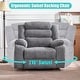 preview thumbnail 24 of 36, 270° Swivel Velvet Recliner, Extra Wide Power Recliner Chair w/Heat Massage - USB & Type C Charging Port Grey (excluding the phone holder and cup holder)