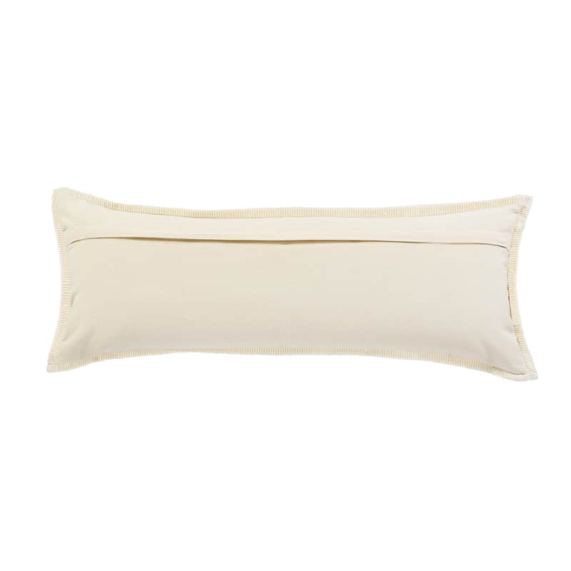 Sevita Neutral Gray Riviera Framed Throw Pillow