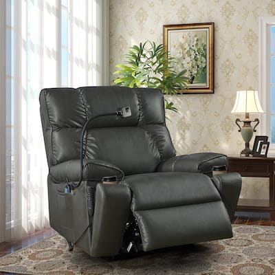 Electric Power Lift Recliner Chair with 2 Motors Leisure and Heat Leisure Chair Lounge Chair Accent Chair,Tan