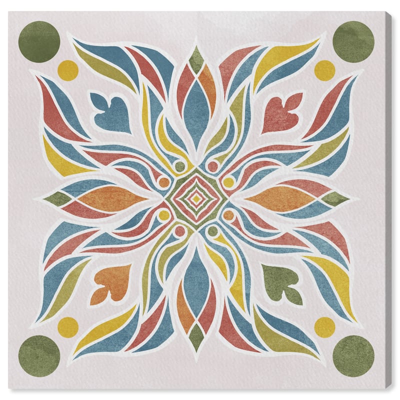 Wynwood Studio Canvas Abstract Floral Bouquet Green and Bohemian & Eclectic Wall Art Canvas Print