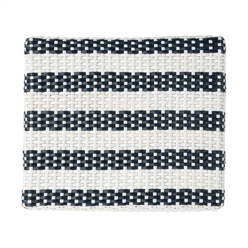 Robias 24.5" Rattan Rectangular Counter Stool