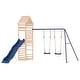 preview thumbnail 2 of 20, vidaXL Swing Set Outdoor Backyard Wooden Playground Equipment for Kids Age 3-8