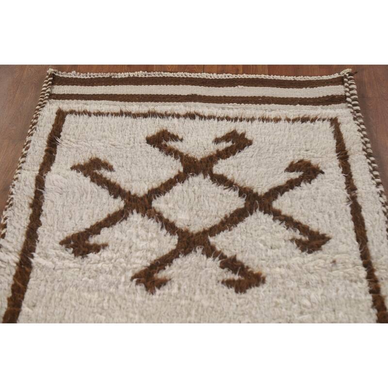 Anatolian Oriental Runner Rug Tribal Hand-knotted Wool Carpet - 3'3"x 10'9"