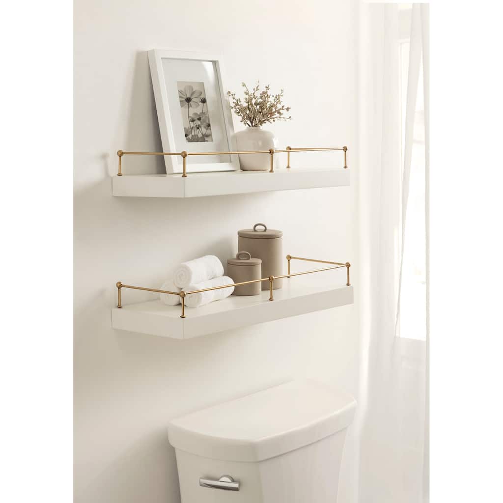 Kate and Laurel Havina Floating Shelf Set