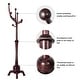 preview thumbnail 53 of 140, Tree-branch Rubberwood Freestanding Coat Rack with Hooks