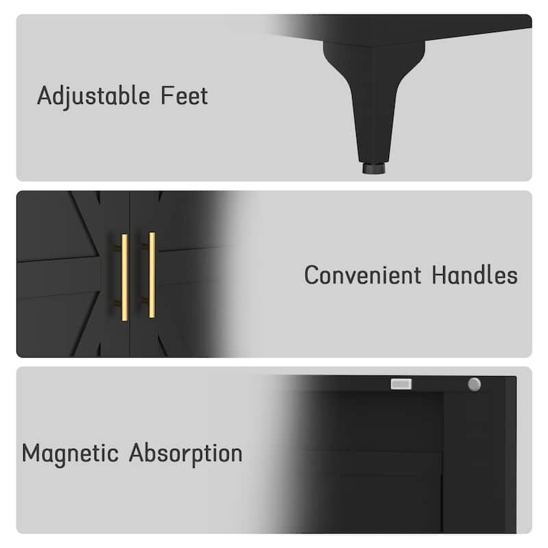 2 Doors Metal Storage Cabinet Kitchen Pantry Cabinet With Adjustable Shelves all Steel Cabinet Locker