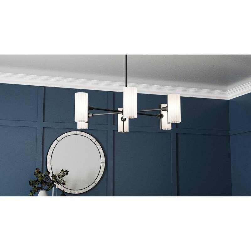 Curran 6-Light Matte Black Chandelier