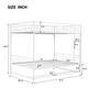 preview thumbnail 6 of 11, Full Over Full Metal Bunk Bed with Shelf and Guardrails,Beautiful Piece for Bedroom,Separate into 2 full Beds,White