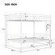 preview thumbnail 30 of 34, Metal Bunk Frame Bed with Shelf and Guardrails, Convertible Underbed Storage Beds and Steel Slat Support Platform Bed Frame