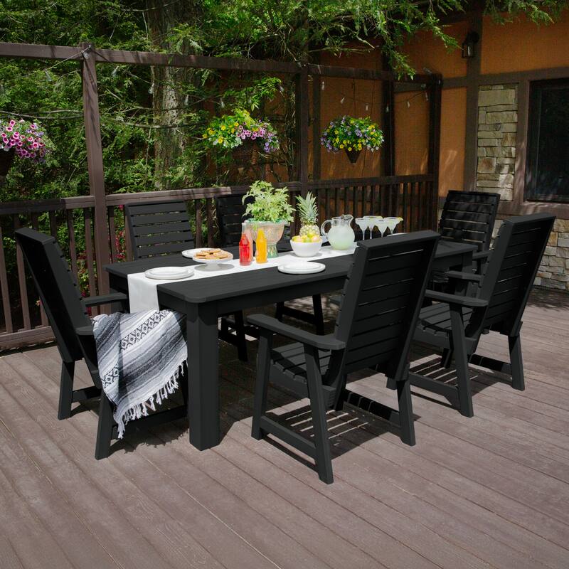 Weatherly 7-Piece Outdoor Dining Height Set - 42" x 84"
