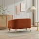 preview thumbnail 17 of 31, 50.78" Modern Loveseat Couch Sofa, Corduroy Fabric Upholstered 2-Seat Sofa, Loveseat with Wooden Walnut Legs