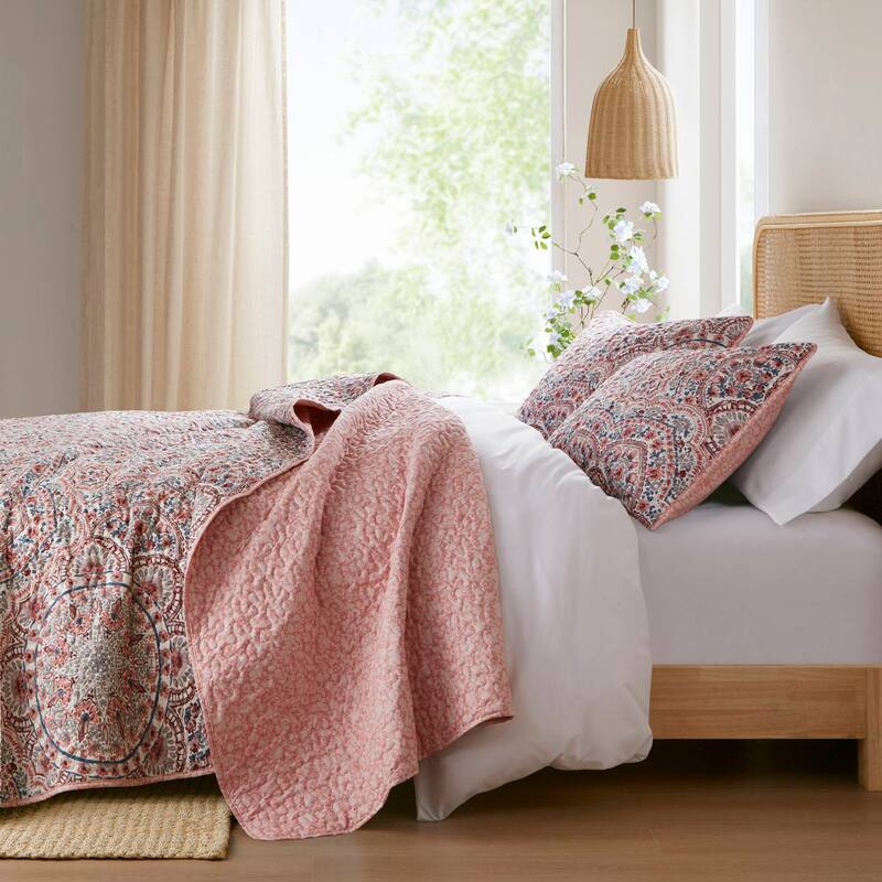 Chelsea Square Valerie Boho Floral Reversible Quilt
