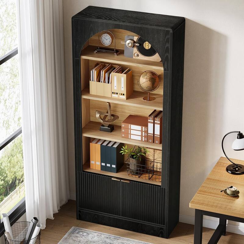 71 Inch 5 Tier Modern Tall Arch Vertical File Filing Cabinet for Home Office