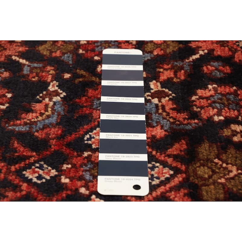 ECARPETGALLERY Hand-knotted Andelz Navy Wool Rug - 3'7 x 9'7