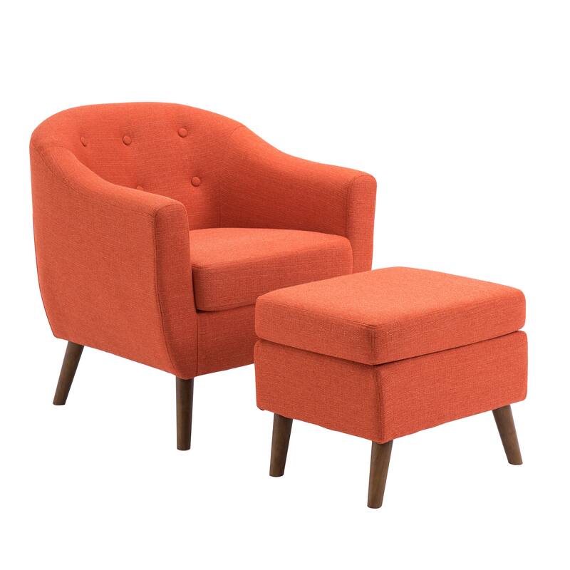 Carson Carrington Junsele Linen Upholstery Club Accent Chair