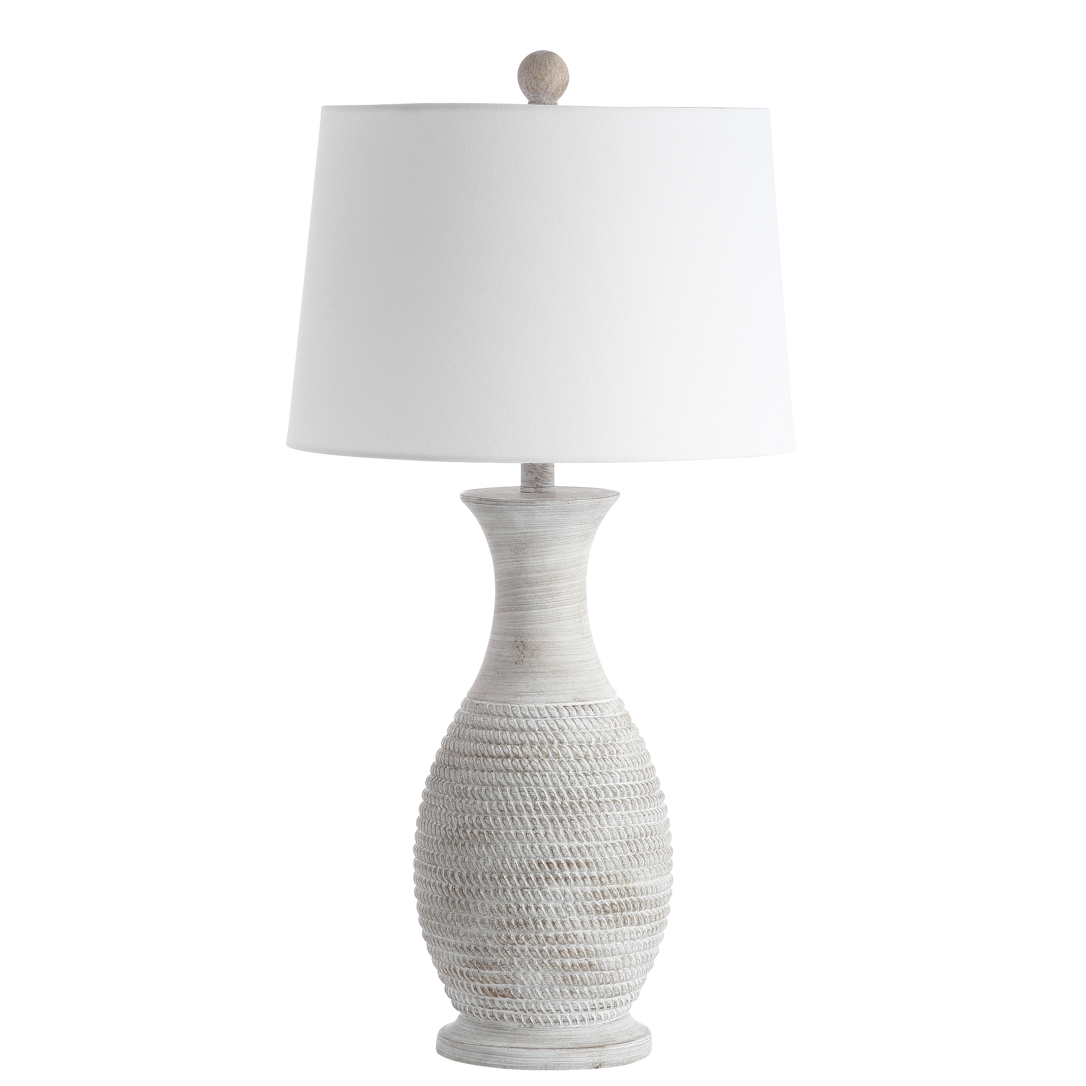 Set Grey 15/"x15/"x30/" Safavieh Lighting 30-inch Bentlee Grey LED Table Lamp