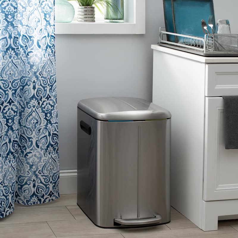 Organize It All 40 L Dual Compartment Recycling Bin