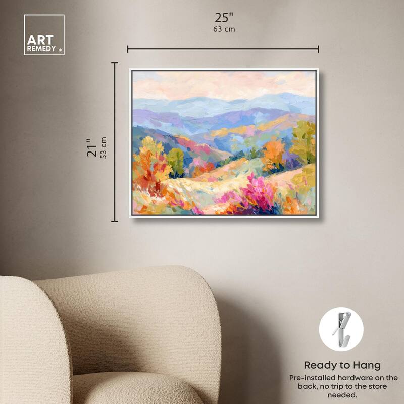 Colorful Valley II Canvas by Art Remedy