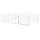 preview thumbnail 8 of 8, White Queen Size Metal Floor Bed Frame with Fence and Door for Kids, Boys and Girls, Bedroom