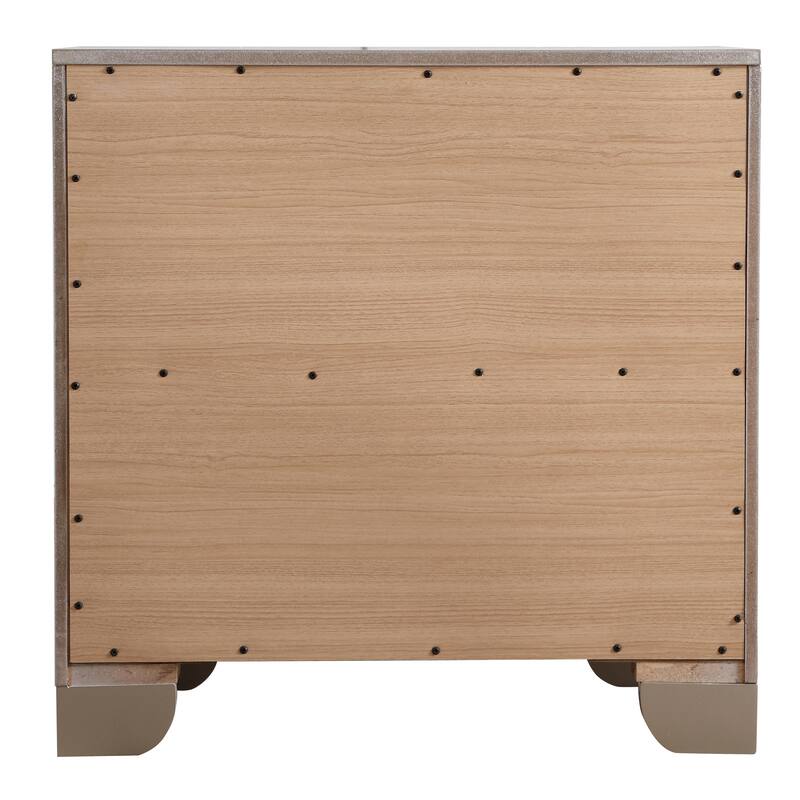 Modern Bedroom Cabinet with Two Drawers Bedside Table Storage Nightstand for Bedroom