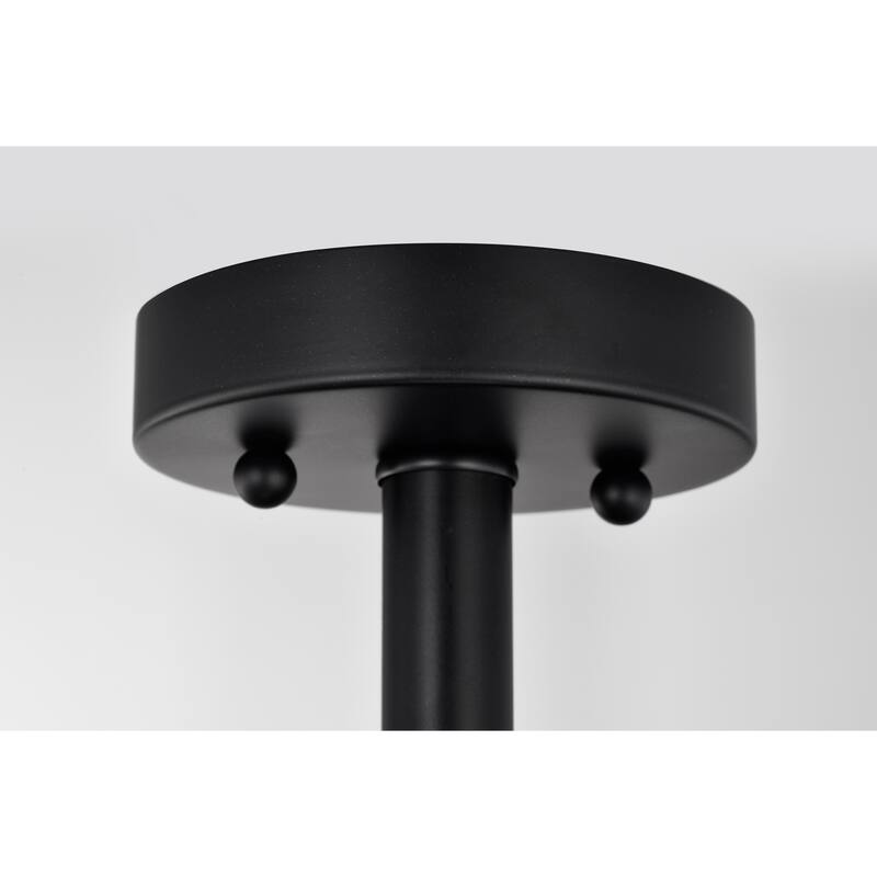 Lucina Semi Flush Mount Ceiling Light Matte Black Finish 3-Light - N/A