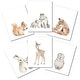 preview thumbnail 2 of 3, Lambs & Ivy Watercolor Woodland Animals 6-Piece Unframed Nursery Wall Art Decor